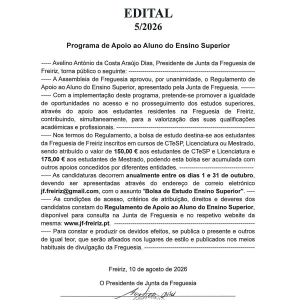 Apoio ao Aluno do Ensino Superior